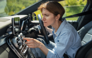 エアコンの臭いが気になる女性イメージ写真