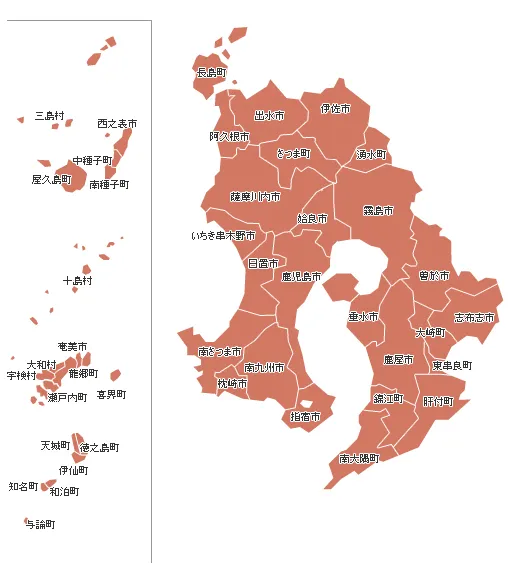 鹿児島県地図