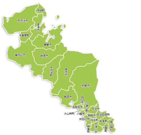 京都全域の地図
