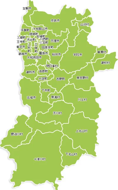 奈良県全域地図