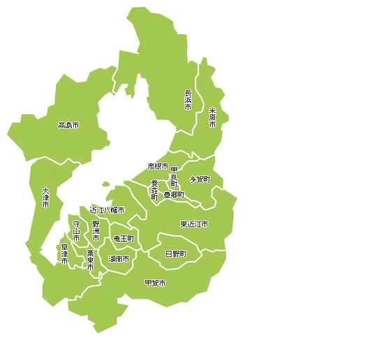 滋賀県全域地図イメージ