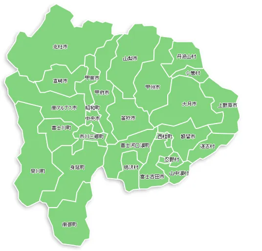 山梨県の全域地図