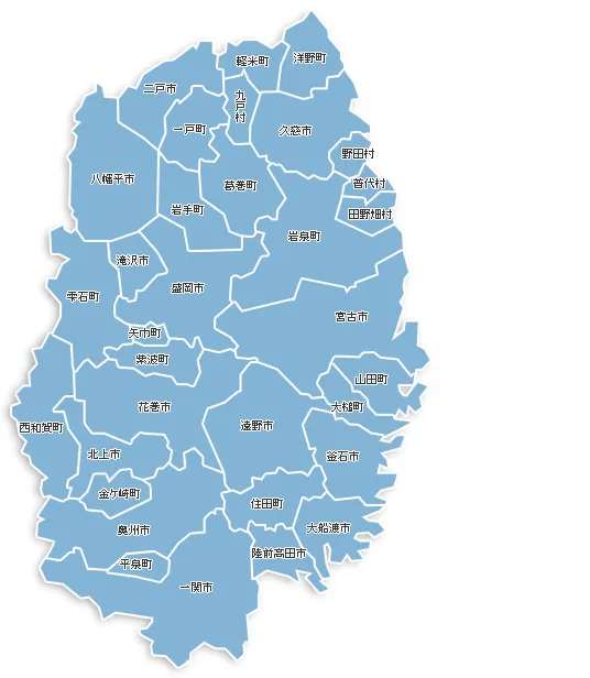 岩手県地図